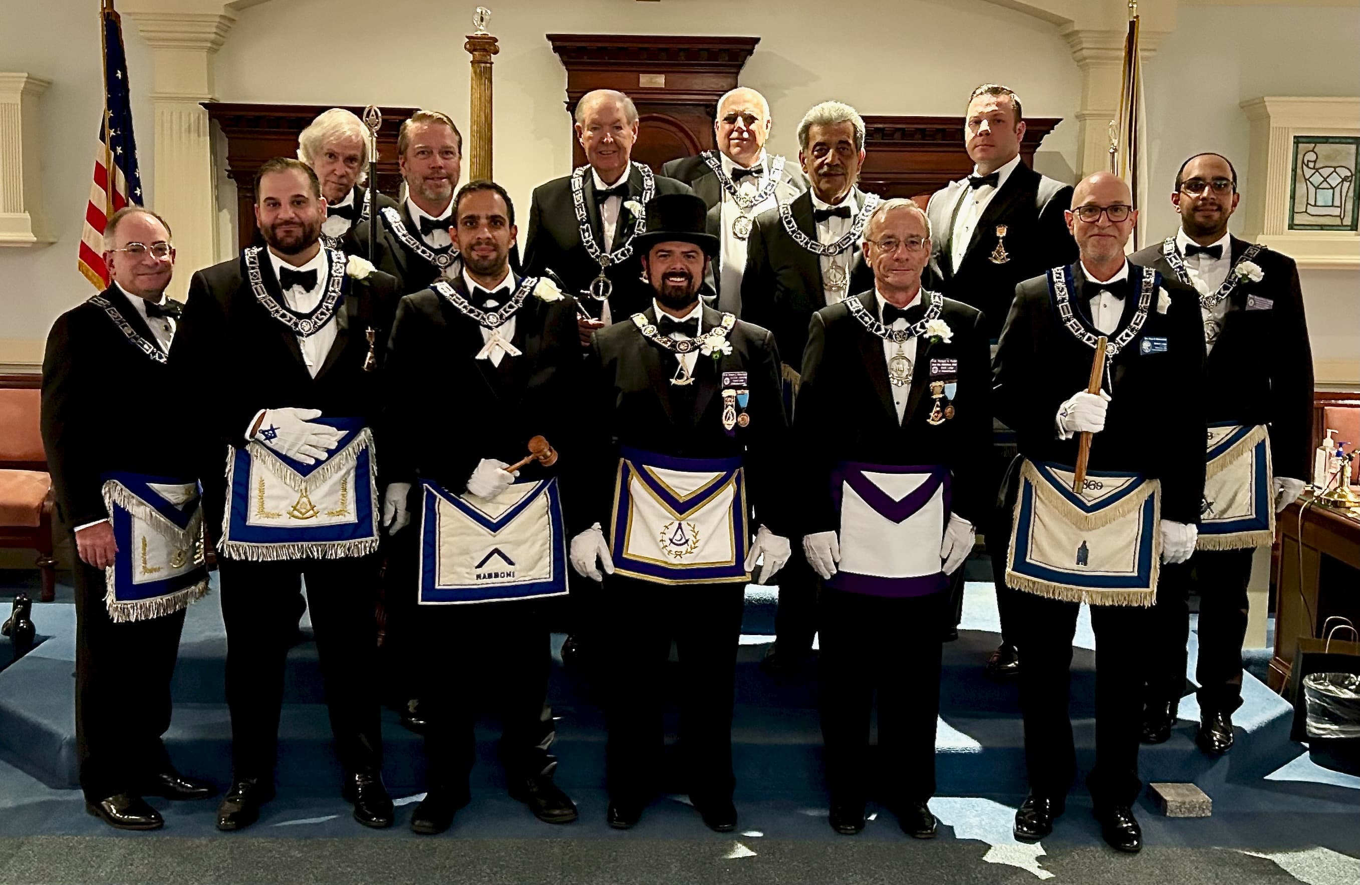 Officers of Rabboni Lodge A.F. & A.M. 2025–2026