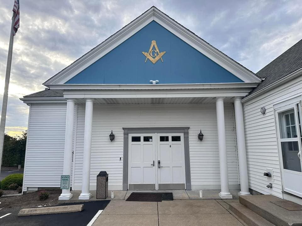 The Westwood Masonic Building at 655 High Street, Westwood, MA